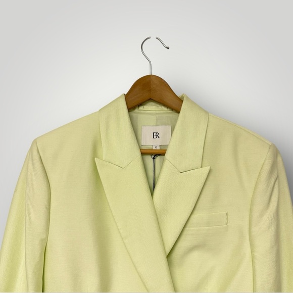 BANANA REPUBLIC HOURGLASS (NWT ITALIAN VISCOSE-LINEN BLAZER Sz 12 - Picture 6 of 16